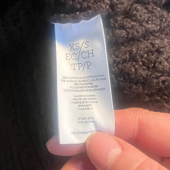 Cabi Sz XS / S Brown Cape Short Sleeve Open Front Sweater Relaxed Cardigan NWOT - Picture 12 of 16